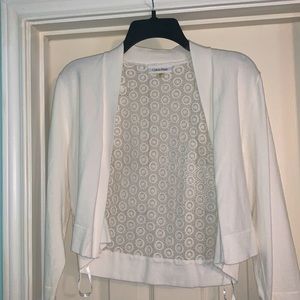 NWT Calvin Klein White Shrug